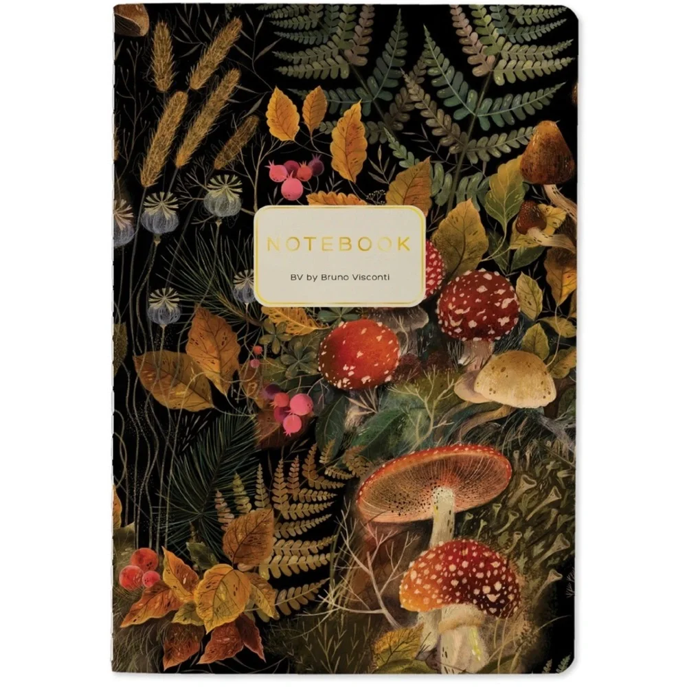 Set of 2 Gorgeous Gold Foil Detailed Soft Touch Notebook Journals - lovely gift!